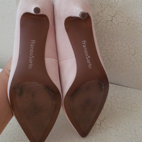 Pink Suede Heels - Picture 2 of 6